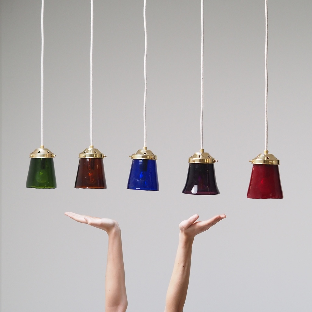 Hanging light 'Tilda' in opaline glass (various colors)