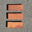 Embossed handmade tile in terracotta by Emery&Cie (14 x 5,5 cm) - Wave