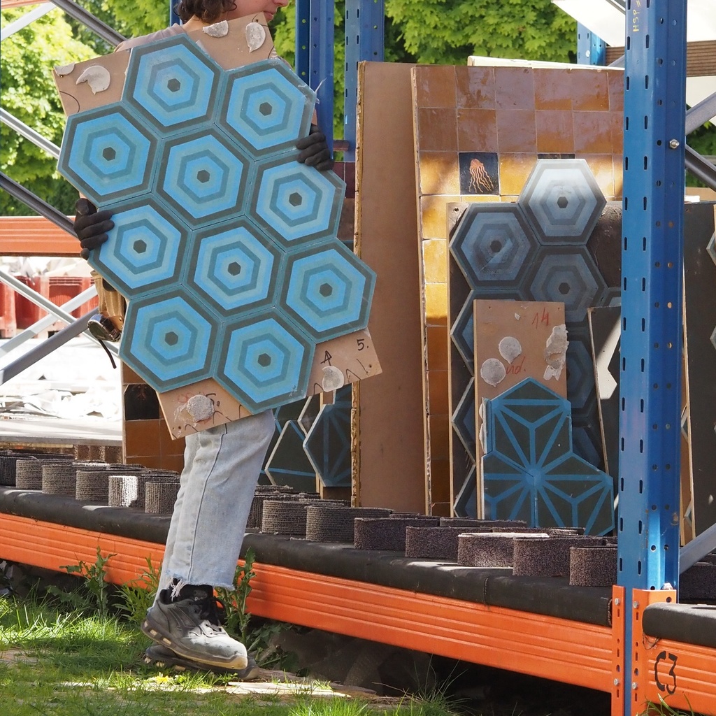 Cement tile display panel by Emery&Cie (various sizes & patterns) - Only available in our physical shop