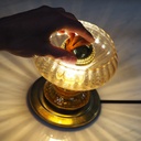 Night light 'Jacqueline' in brass and glass