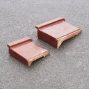 Wall coping tile in glazed clay (single slant)