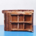 Wall coping tile in glazed clay (single slant)