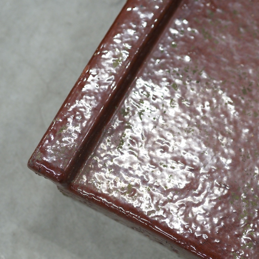 Wall coping tile in glazed clay (single slant)