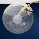 Hanging light 'Paco' in frosted glass