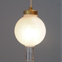 Frosted glass pendant light ‘Tristan’