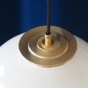 Hanging light 'Oscar' in opaline glass - White