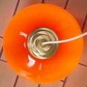 Hanging light 'Oscar' in opaline glass - Orange