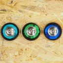 Glass cabinet knob with rosette by Emery&Cie (⌀ 5,5 cm) - various colors