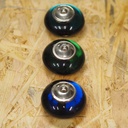 Glass cabinet knob with rosette by Emery&Cie (⌀ 5,5 cm) - various colors