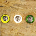 Glass cabinet knob with rosette by Emery&Cie (⌀ 4,5 cm) -  various colors