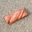 Embossed handmade tile in terracotta by Emery&Cie (14 x 5,5 cm) - Flare