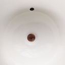 Double bathroom sink in green glazed porcelain by Villeroy & Boch