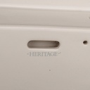 Double bathroom sink in green glazed porcelain by Villeroy & Boch