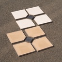 Box of 24 glazed terracotta wall tiles by Emery&Cie (15 x 15 cm) - Cobalt blue