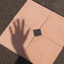 Handpainted glazed terracotta tile from the workshop of Agnès Emery (various sizes) - Only available in our physical shop