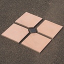 Handpainted glazed terracotta tile from the workshop of Agnès Emery (various sizes) - Only available in our physical shop
