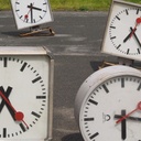 Wall mounted clock reclaimed from the SNCB - Various sizes and shapes
