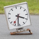 Wall mounted clock reclaimed from the SNCB - Various sizes and shapes