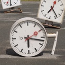 Wall mounted clock reclaimed from the SNCB - Various sizes and shapes