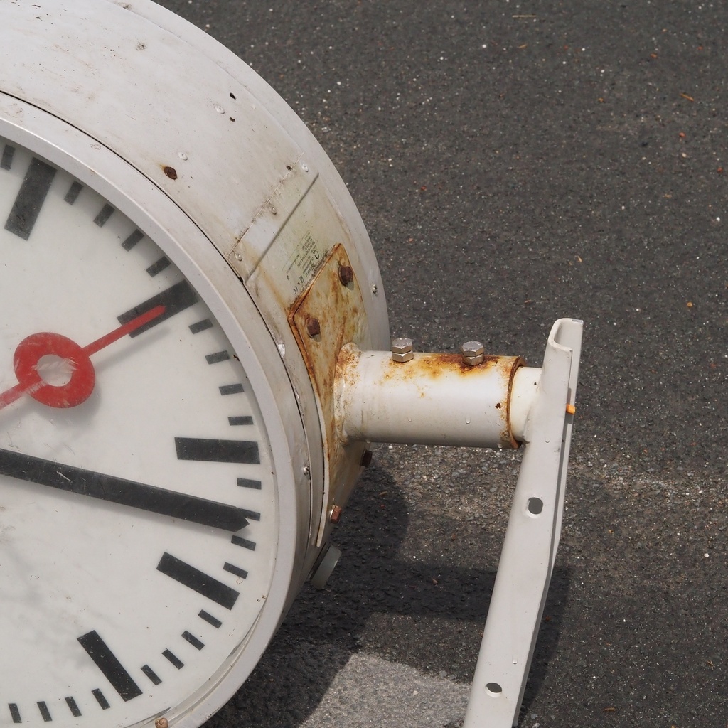 Wall mounted clock reclaimed from the SNCB - Various sizes and shapes
