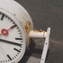 Wall mounted clock reclaimed from the SNCB - Various sizes and shapes
