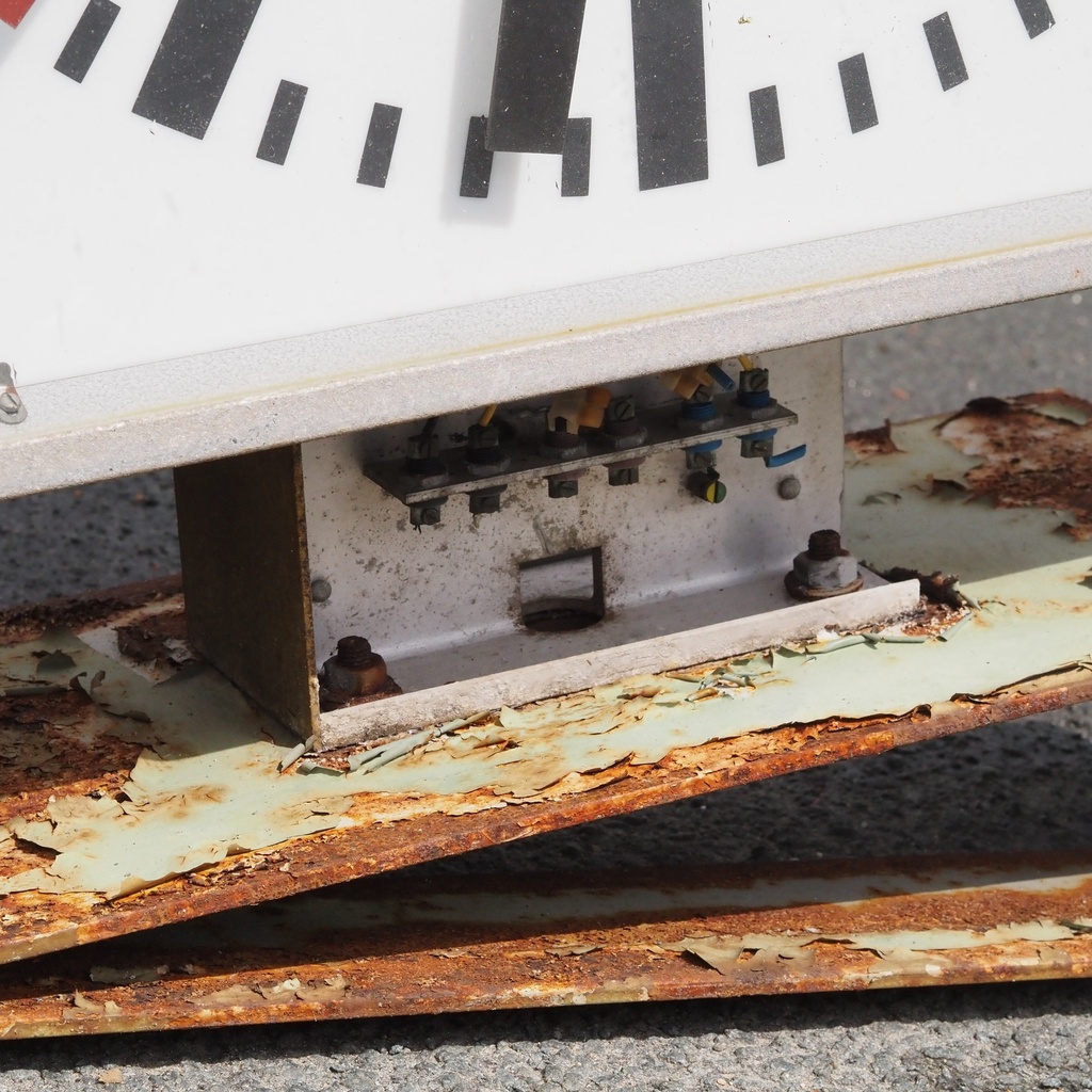 Wall mounted clock reclaimed from the SNCB - Various sizes and shapes
