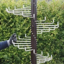 Spiral coat rack by Christophe Gevers from the Générale de Banque