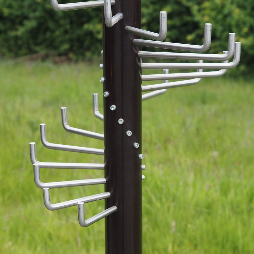 Spiral coat rack by Christophe Gevers from the Générale de Banque