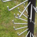 Spiral coat rack by Christophe Gevers from the Générale de Banque