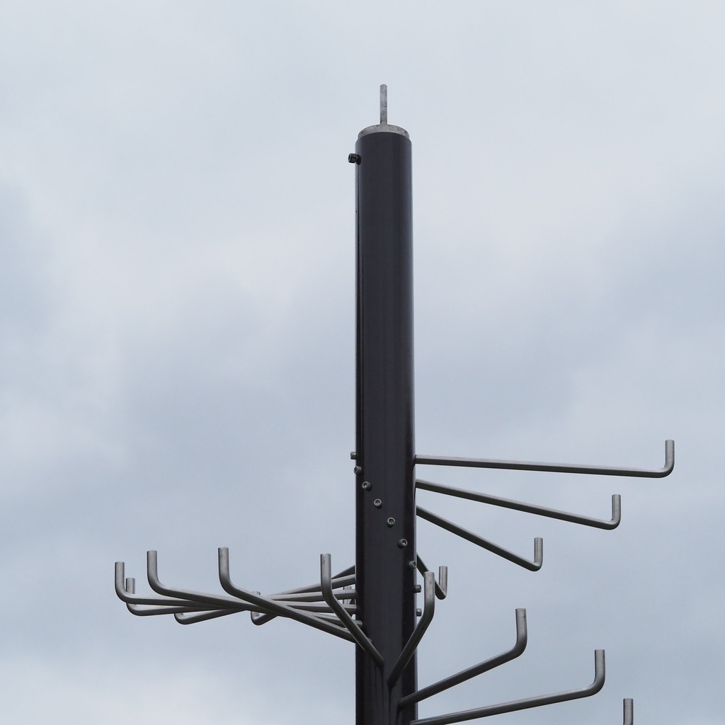 Spiral coat rack by Christophe Gevers from the Générale de Banque