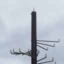 Spiral coat rack by Christophe Gevers from the Générale de Banque