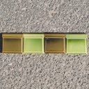 Handpainted glazed terracotta tile from the workshop of Agnès Emery (various sizes) - Only available in our physical shop