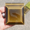 Handpainted glazed terracotta tile from the workshop of Agnès Emery (various sizes) - Only available in our physical shop