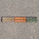 Handpainted glazed terracotta tile from the workshop of Agnès Emery (various sizes) - Only available in our physical shop