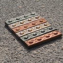 Box of 24 glazed terracotta wall tiles by Emery&Cie (15 x 15 cm) - Cobalt blue