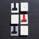 Double wall hook with adhesive back