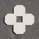 Reclaimed octogonal glazed ceramic tile by 'Boch Freres'