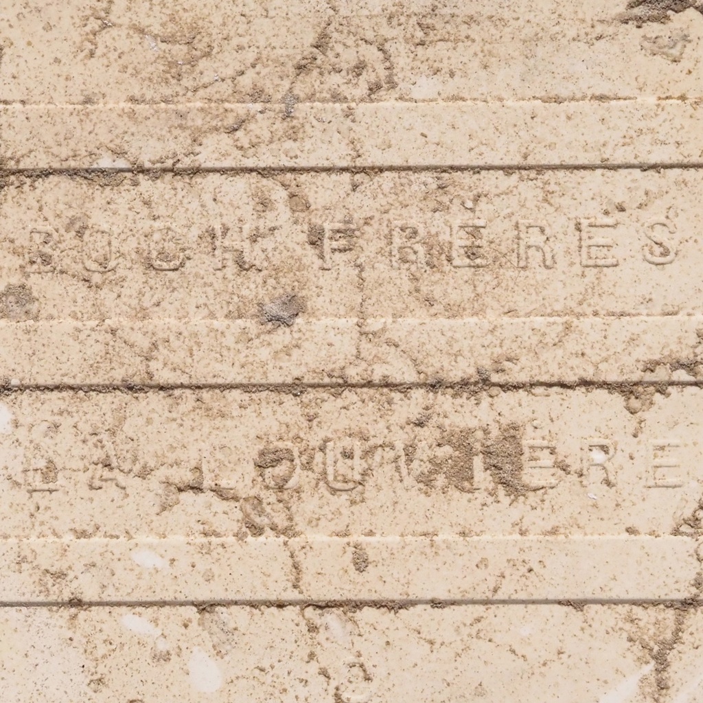 Reclaimed octogonal glazed ceramic tile by 'Boch Freres'
