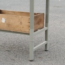 Workshop shelf in steel by Provost (4 modules) - Green/Grey