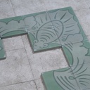 Set of 5 'cabochon' cement tiles by Emery&Cie (40 x 40 cm) - Pink