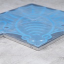 Handpainted glazed terracotta tile from the workshop of Agnès Emery (various sizes) - Only available in our physical shop