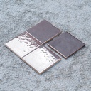 Handpainted glazed terracotta tile from the workshop of Agnès Emery (various sizes) - Only available in our physical shop