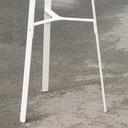 Coat rack in red coated bent steel