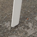 Coat rack in red coated bent steel