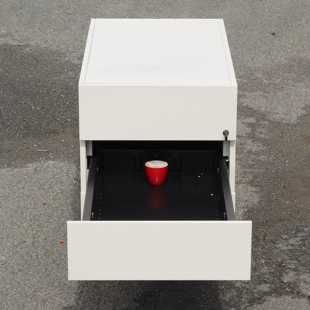 Drawer unit by Bulo in white coated melamine
