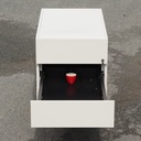 Drawer unit by Bulo in white coated melamine