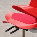 School chair in plywood and steel tube legs