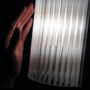 Hanging light 'Paco' in frosted glass