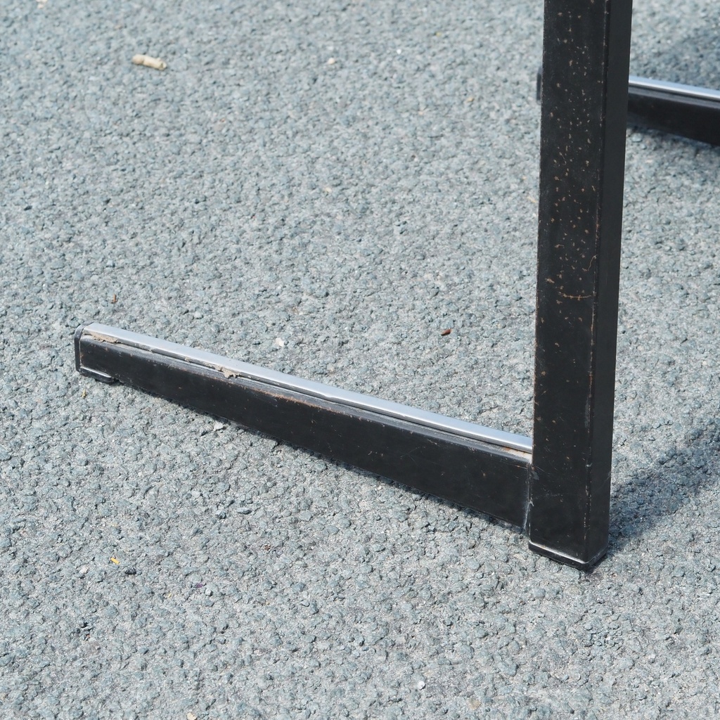 Desk with laminated top and cantilever legs