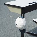 Desk with laminated top and cantilever legs